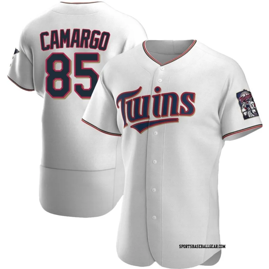Jair Camargo Men's Minnesota Twins White Authentic Home Jersey