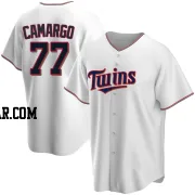 Jair Camargo Men's Minnesota Twins White Replica Home Jersey