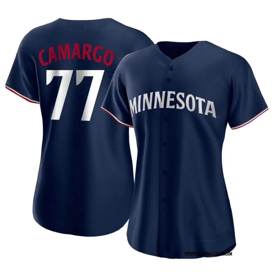 Jair Camargo Women's Minnesota Twins Navy Authentic Alternate Jersey