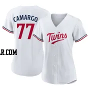 Jair Camargo Women's Minnesota Twins White Replica Home Jersey