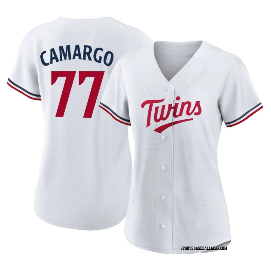 Jair Camargo Women's Minnesota Twins White Replica Home Jersey