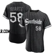 Jairo Iriarte Men's Chicago White Sox Black Authentic 2021 City Connect Jersey