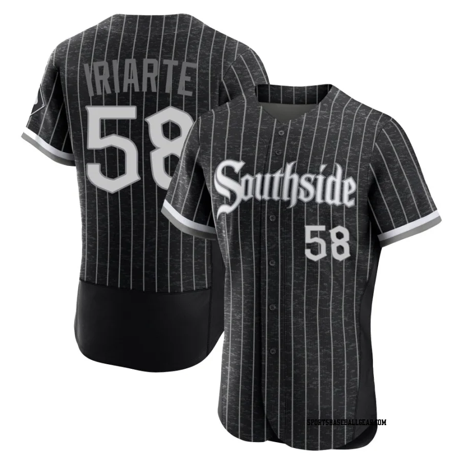 Jairo Iriarte Men's Chicago White Sox Black Authentic 2021 City Connect Jersey
