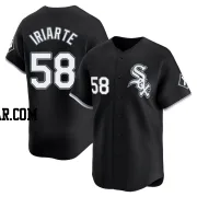 Jairo Iriarte Men's Chicago White Sox Black Limited Alternate Jersey