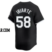 Jairo Iriarte Men's Chicago White Sox Black Limited Alternate Jersey