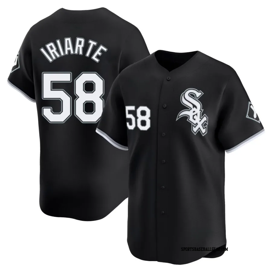 Jairo Iriarte Men's Chicago White Sox Black Limited Alternate Jersey