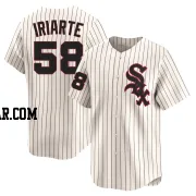 Jairo Iriarte Men's Chicago White Sox Cream Limited Throwback Cooperstown Jersey