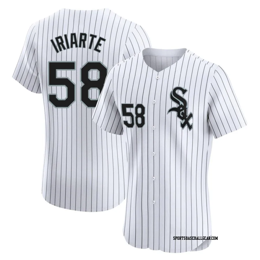 Jairo Iriarte Men's Chicago White Sox White Elite Home Jersey