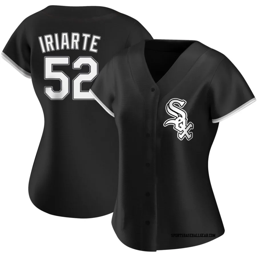 Jairo Iriarte Women's Chicago White Sox Black Replica Alternate Jersey