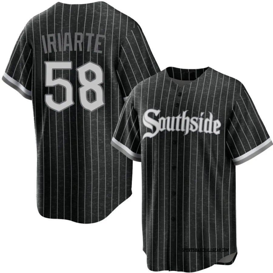 Jairo Iriarte Youth Chicago White Sox Black Replica 2021 City Connect Jersey