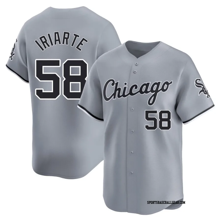 Jairo Iriarte Youth Chicago White Sox Gray Limited Road Jersey