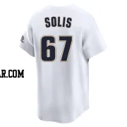 Jairo Solis Men's Houston Astros White Limited Throwback Cooperstown Collection Jersey