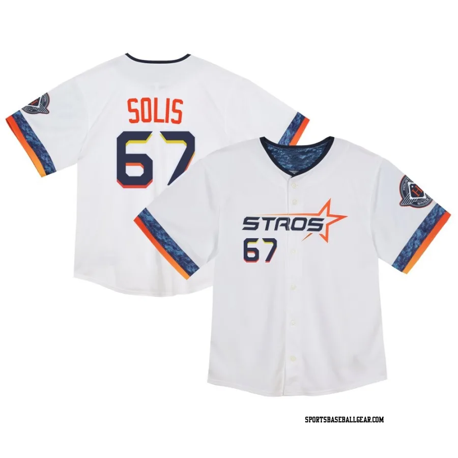 Jairo Solis Toddler Houston Astros White Limited 2025 City Connect Jersey