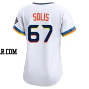 Jairo Solis Women's Houston Astros White Limited 2025 City Connect Jersey