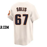 Jairo Solis Youth Houston Astros Cream Limited Throwback Cooperstown Collection Jersey