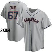 Jairo Solis Youth Houston Astros Gray Replica Road Jersey