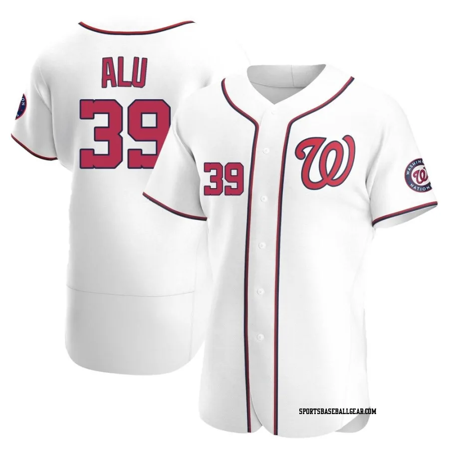 Jake Alu Men's Washington Nationals White Authentic Home Jersey