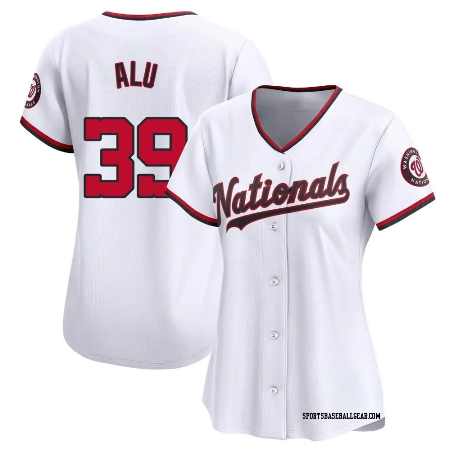 Jake Alu Women's Washington Nationals White Limited Home Jersey
