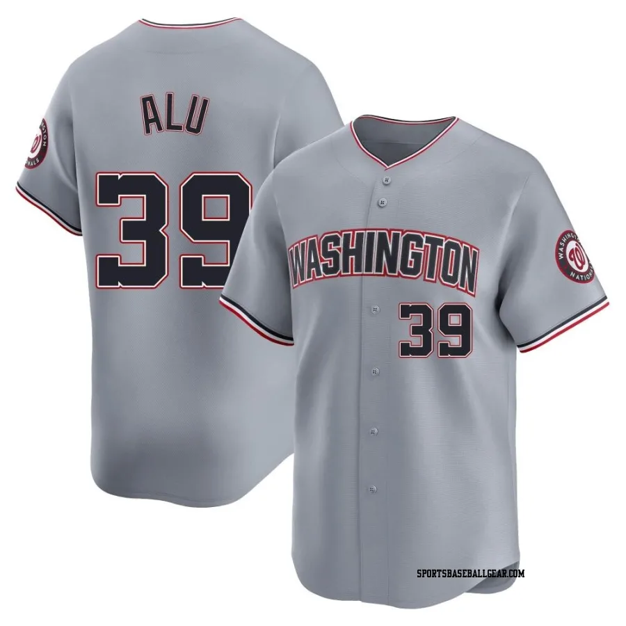 Jake Alu Youth Washington Nationals Gray Limited Road Jersey