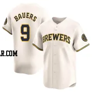Jake Bauers Men's Milwaukee Brewers Cream Limited Home Jersey