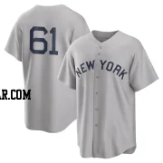 Jake Bauers Youth New York Yankees Gray Replica 2021 Field of Dreams Jersey