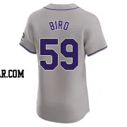 Jake Bird Men's Colorado Rockies Gray Elite Road Jersey