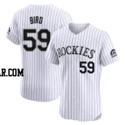 Jake Bird Men's Colorado Rockies White Elite Home Jersey