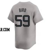 Jake Bird Men's New York Yankees Gray Limited Away 2024 World Series Jersey