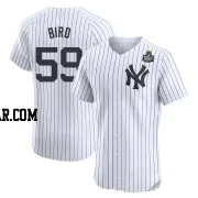 Jake Bird Men's New York Yankees White Elite Home 2024 World Series Jersey