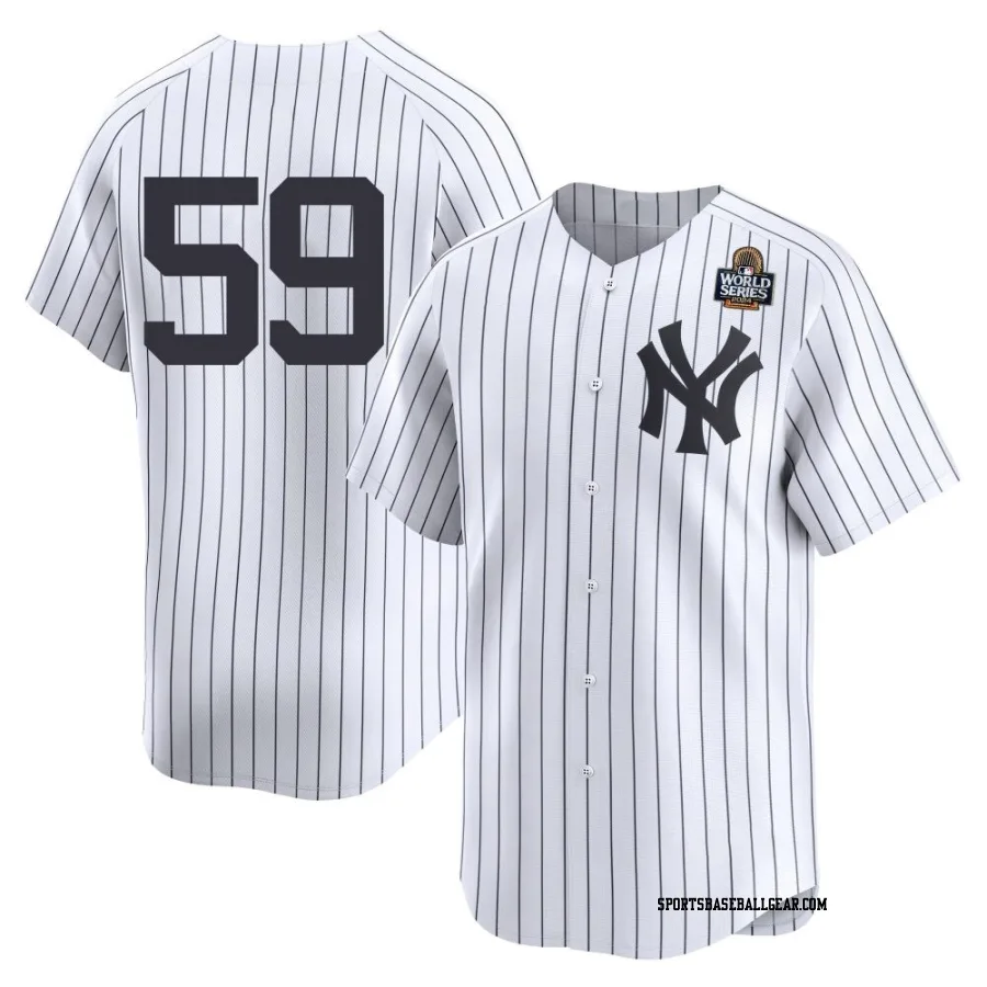 Jake Bird Youth New York Yankees White Limited Yankee Home 2nd 2024 World Series Jersey
