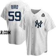 Jake Bird Youth New York Yankees White Replica Home 2024 World Series Jersey