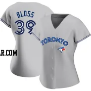 Jake Bloss Women's Toronto Blue Jays Gray Authentic Road Jersey