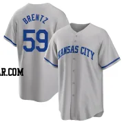 Jake Brentz Men's Kansas City Royals Gray Replica 2022 Road Jersey