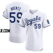 Jake Brentz Men's Kansas City Royals White Elite Home Jersey