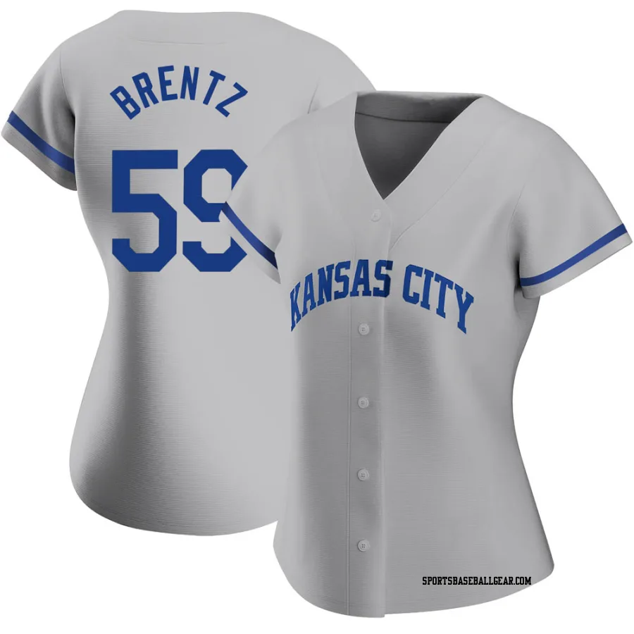 Jake Brentz Women's Kansas City Royals Gray Replica 2022 Road Jersey