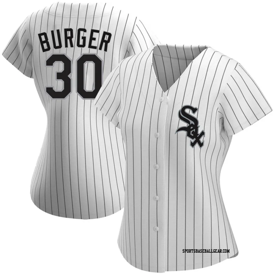 Jake Burger Women's Chicago White Sox White Authentic Home Jersey