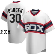 Jake Burger Youth Chicago White Sox White Replica Cooperstown Collection Jersey