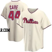 Jake Cave Men's Philadelphia Phillies Cream Replica Alternate Jersey
