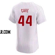 Jake Cave Men's Philadelphia Phillies White Elite Home Jersey