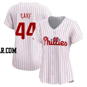 Jake Cave Women's Philadelphia Phillies White Limited Home Jersey