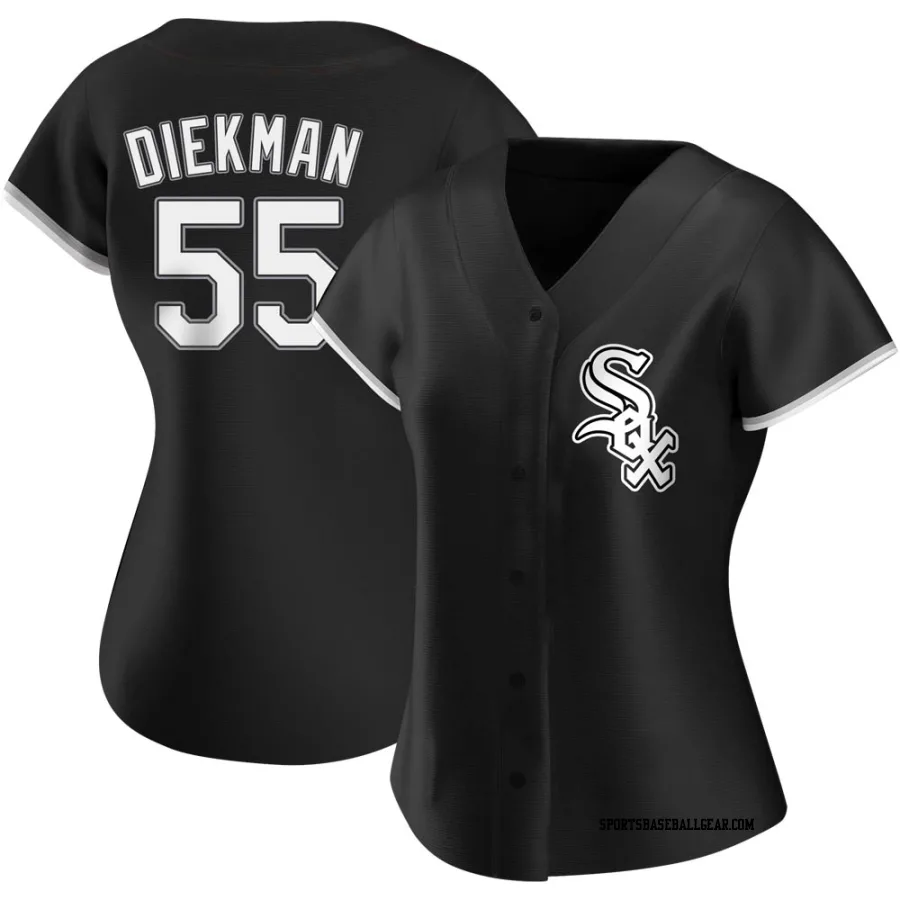 Jake Diekman Women's Chicago White Sox Black Replica Alternate Jersey