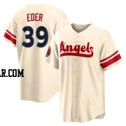 Jake Eder Men's Los Angeles Angels Cream Replica 2022 City Connect Jersey