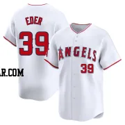 Jake Eder Men's Los Angeles Angels White Limited Home Jersey