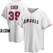 Jake Eder Youth Los Angeles Angels White Replica Home Jersey