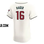 Jake Hager Men's Arizona Diamondbacks Cream Elite Home Jersey