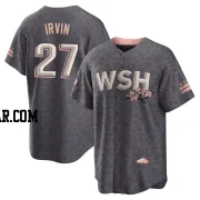 Jake Irvin Men's Washington Nationals Gray Replica 2022 City Connect Jersey