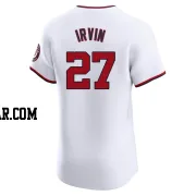 Jake Irvin Men's Washington Nationals White Elite Home Jersey