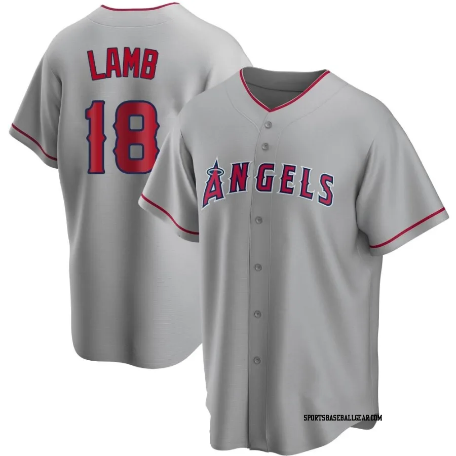 Jake Lamb Youth Los Angeles Angels Replica Silver Road Jersey