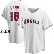 Jake Lamb Youth Los Angeles Angels White Replica Home Jersey