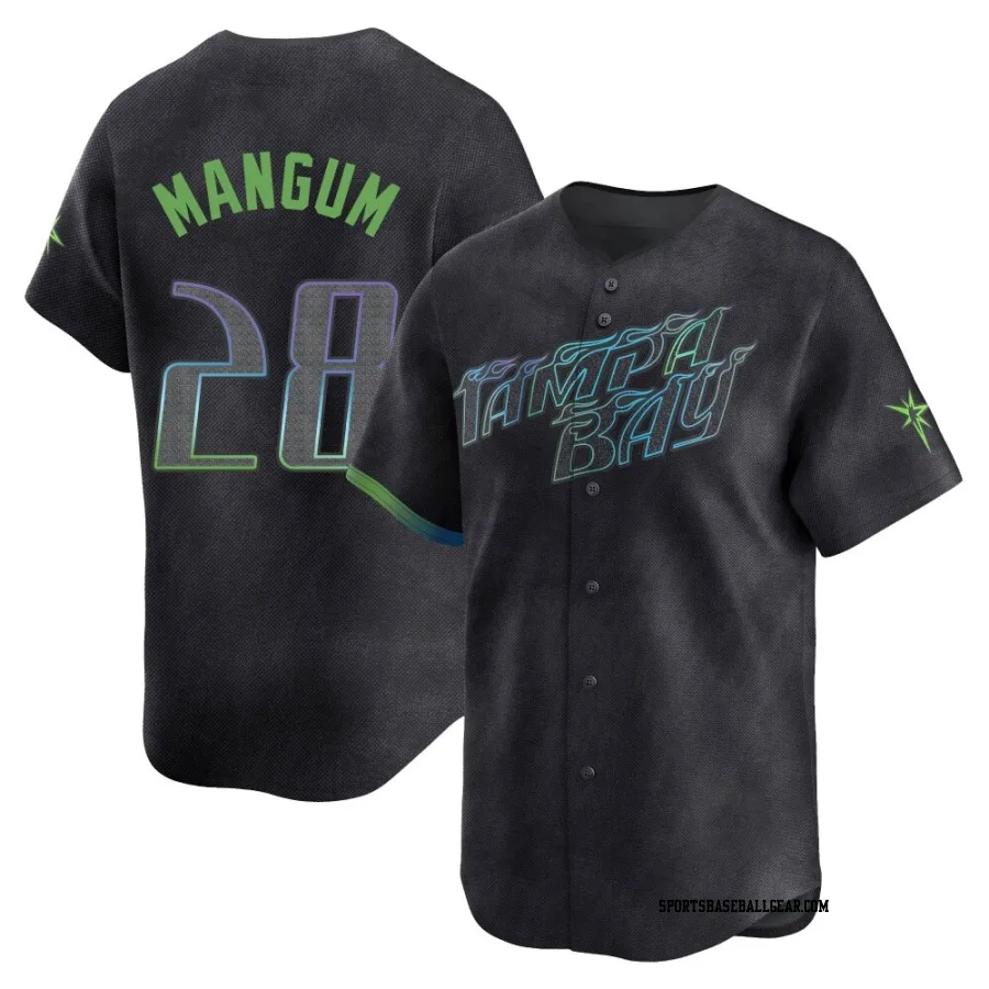 Jake Mangum Men's Tampa Bay Rays Charcoal Limited 2024 City Connect Jersey